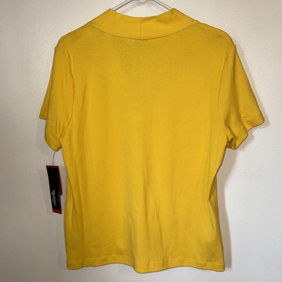 🌹NWT:RAFAELLA YELLOW KNIT TOP - Picture 5 of 6